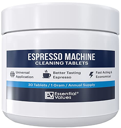Espresso Machine Cleaning Tablets (30 Tablets) – Espresso Coffee Machine Cleaning Tablets Compatible with Jura, Miele, and Breville Espresso Machines