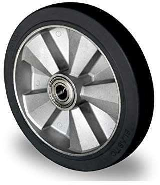 Gummi Rad 200 mm für Hubwagen mit Kugellager Bohrung 20 (200-20-45)
