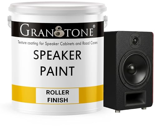 GRANOTONE Roller Grade Speaker Cabinet Texture Coating Paint Black 5 KG
