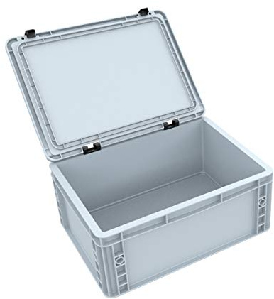 DDEB165 Eurobehälter / Euro Box mit Scharnierdeckel ED 43/17 HG