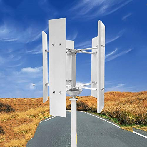XINRISHEN Wind Turbine Generator Kit for Home,8000W 12V 24V Wind Power Generator 5 Blades Waterproof for Home Hybrid Streetlight Use Electromagnetic,12V