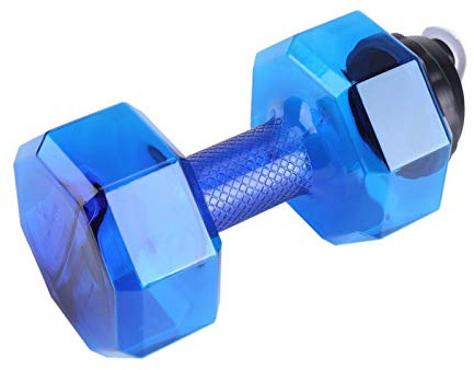 Fydun 2.2L Water Bottle, Dumbbell shape Sport Fitness Drinking Bottle for Home, Office, Gym(Blue)