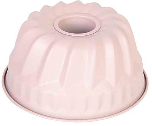 wenco Mini stampo per ciambella, diametro 18 cm, ideale per piccole torte, rivestimento antiaderente di alta qualità, in acciaio resistente, distribuzione uniforme del calore, in elegante rosa, facile