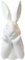 presentis Osterhase HASENBÜSTE Ben 25 cm weiß matt Shabby Look Osterdeko
