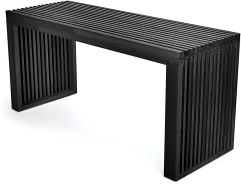 APRTAT Bamboo Dining Bench, 35 inch Farmhouse Decor Indoor Kitchen Table Bench, Entryway Shoe Rack Bench Solid Bamboo Benches for Living Room, Hallway, Bedroom, Bathroom