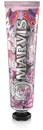 Marvis Kissing Rose tandkräm, 75 ml, sensationell smaksatt tandkräm för en långvarig fräschör