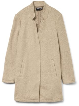 VERO MODA VMBRUSHEDKATRINE 3/4 JACKET GA, Moon Rock/Dettagli: mélange, M