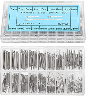 Watch Cotter Pin, 360pcs Watch Pins Watch Band Bar Cotter Pin Watch Band Link Pin Watch Spring Bar for Watch Repair Workshop