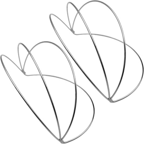 2-pack blomkronbas, silvertråd tiara pannband för gör-det-själv huvudbonad, hantverksbas för bröllop och festivalkläder trådpannband
