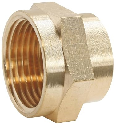 SOMATHERM FOR YOU, Manchon laiton réduit double femelle 33/42-26/34 pour raccordements plomberie, compatible avec tous raccords laiton, étanchéité sur filet ou joint plat