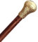 Ajuny Bastones para Hombres Mujeres Personas Mayores Madera con Mango de Perilla de Latón Desmontable Acabado Dorado Bastón Decorativo Plegable Trekking para Senderismo Regalo 36 Pulgadas