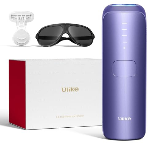 Ulike Laser Hair Removal for Women and Men, Air 3 Ice-Cooling IPL Hair Removal Device for Nearly Painless & Long-Lasting Results, 3 Modes & Auto Flashing for Fast Full Body Hair Removal from Home