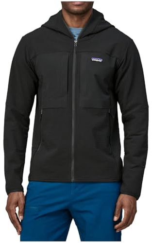 Patagonia Sweatshirt M's R2 TechFace Hoody Black M Uomo