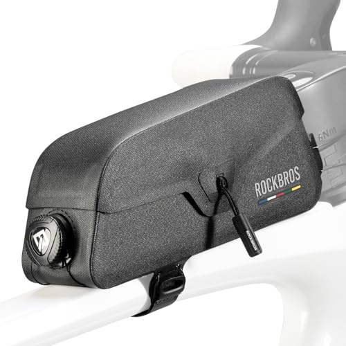 ROCKBROS Road to Sky Cykel Övre Rör Väska 100% Vattentät Magnetisk Ramväska Cykelväska med Magnetiskt Lock för Vägcykel MTB 0,6 l