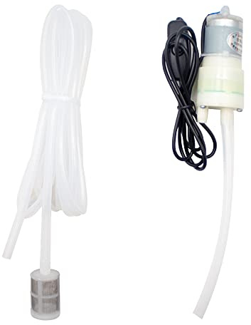 Bomba de Vino Eléctrica Pequeña para El Hogar, Dispositivo Portátil de Succión de Licor, Equipo de Elaboración de Cerveza con Conector USB y Tubo de Silicona de 3M