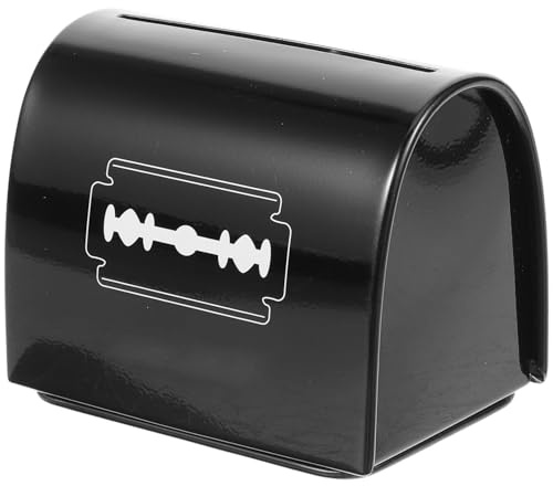 LIFKOME Caja de Almacenamiento para Cuchillas de Afeitar Acero Inoxidable Diseño Portátil y Compacto Resistente y Práctico para Barberos y Uso Doméstico