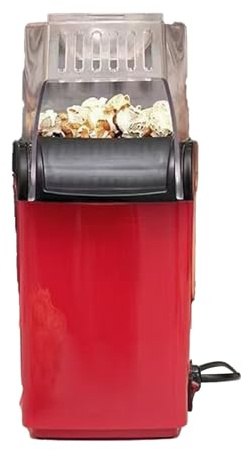 Opdestn Heißluft Popcornmaschine | Schnelles Popcorn-Gerät Für Bis Zu 2 Liter - Herstellt bis zu 1,9 Liter mit der Popcornmaschine,für Zuhause Geburtstagsfeier und Film
