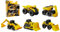 CatToysOfficial Little Machines™ - 5 Jouets de Construction CAT - Véhicules de Construction - Camion à Benne Basculante, Chargeuse sur Pneus, Bulldozer, Excavatrice et Pelle Rétrocaveuse en Jouet.