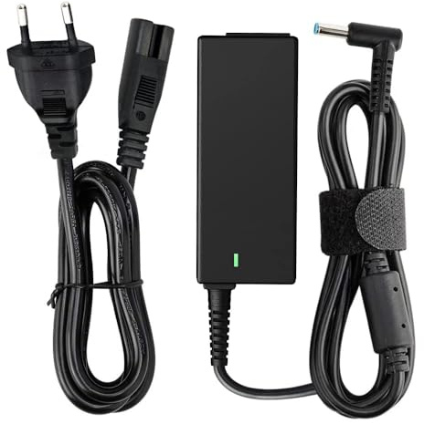 SUNYDEAL Cargador para Portátil HP 45W, Adaptador AC/Suministro de Cable de alimentación para HP Stream 11 13 14,Pavilion 11 13 15,Split 13,HP 719309-001 741727-001 HSTNN-CA40, 19.5V 2.31A,4.5mm*3mm