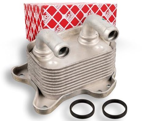 febi bilstein 170197 Ölkühler mit Dichtungen, 1 Stück | Kompatibel mit: OPEL ASTRA G Caravan, ASTRA G CC, ASTRA G Kasten/Kombi, ASTRA G Stufenheck, CORSA C