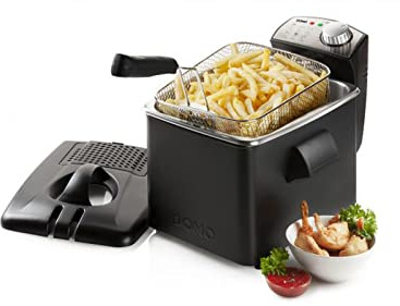 Freidora DOMO DO1014FR - 3200W - Capacidad 4L - Acero inoxidable