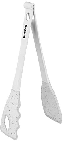 Cofan Pinzas para Ensaladas Modelo Bach | Fabricada en Silicona y Nylon | Medida 28 cm