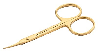 Aba Group Ciseaux à cuticules courbes (1463), ciseaux cosmétiques courbes, ciseaux à cuticules cosmétiques, outils de manucure, outils de pédicure