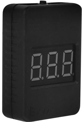 JECOMPRIS 1-8 Cell LiPo Battery Voltage Tester High-Brightness LED Display and Low Voltage Alarm Suitable for RC Aircraft