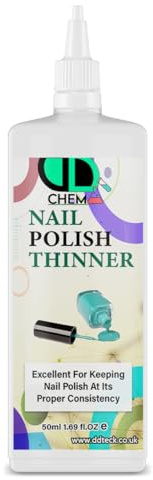 DD Nail Polish Thinner to Restore Hardened Nail Polish THINNER Gel Nail Varnish Thinner Thin and Revive old Favorite polish (50ml Nozel)