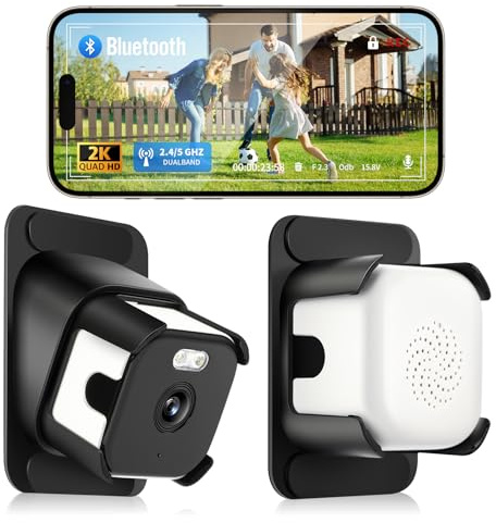 LMTNNB 3MP 2K Window Camera for Home Security, 2.4G&5GHz Surveillance Camera with Adjustable View Angle Mount, AI Color Night Vision, Person and Motion Detection, 24/7 Recording, Anti-Glare