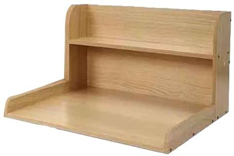 Encimera de lavandería sobre lavadora y secadora, mesa de madera de 2 niveles con estante para plegar ropa, solución de organización y almacenamiento para cuarto de lavado