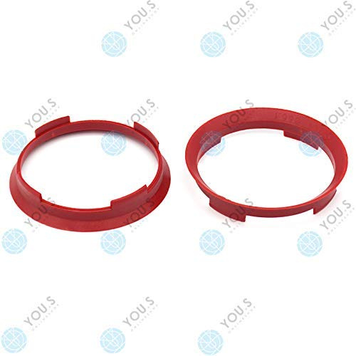 YOU.S ZENTRIERRING Rot für ALUFELGEN 70,4 x 66,1 mm (2 Stück) - A704661