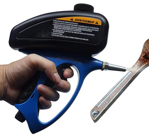 Sand Blaster - Pistola de alimentada por Graavity, máquina de granallado portátil, guun de chorro de de grado industrial con boquilla, kit de rociador de de 23,3 x 17 x 6 cm para