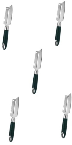 Cabilock 5 Piezas Pelador De Acero Inoxidable Trituradora De Papel Manual Peladores De Verduras Para Cocina Pelador De Patatas Peladores Manuales Herramienta Peladora De Cocina Páginas Blue