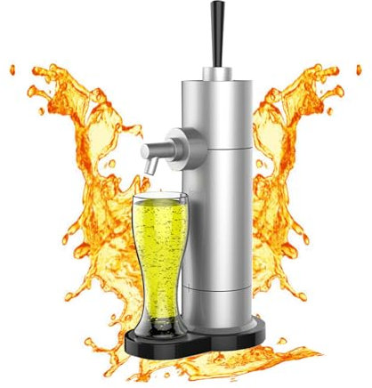 WYJRO dispensador Cerveza de latas para casa, Silver, Fabricante de Espuma ultrasónica, Máquina de Cerveza para Bares de Cerveza, reuniones Familiares