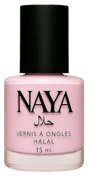 Vernis halal NAYA Rose clair – Poussière de pétale – 15 ml | Perméable à l’eau, compatible salat | Formule respirante certifiée WHU | Manucure chic & licite