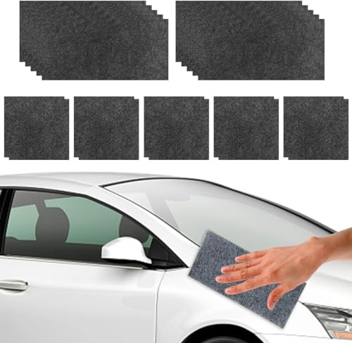 PBAHAUP 10 Stück Nano Kratzerentferner Tücher, Nanosparkle, Mikrofaser Poliertuch, Entfernt Leichte Kratzer & Schrammen, Sparkle Tuch Für Auto Lackreparatur, Für Lackpflege Für Alle Fahrzeugtypen