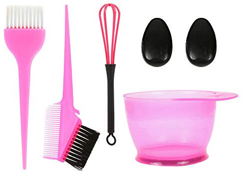 Peigne Pinceau Brosse Bol Pour Coloration Cheveux Teinture Décolorante Coiffure Couleur Kit Coloration Accessoires Bol, Embouts Auriculaires, Mélangeur de Colorant