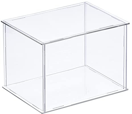 sourcing map Display Kunststoff Box Aufbewahrungsbox Acryl Transparent Versammeln Staubdicht 16x11x10.5cm für Sammlerstücke