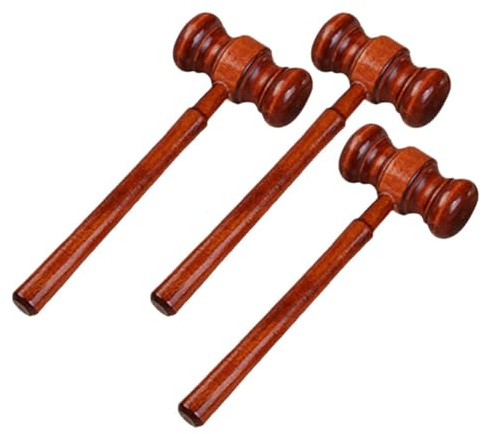 ZUNOXAZ 3 Piezas Martillo De Juez Para Subasta Martillo De Madera De Juez Para Subasta De Madera