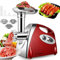 Nestling® Hachoir Viandes Électrique, 3 en 1 Hachoir à Viande avec 3 plaques de broyage en acier inoxydable, Accessoire de Kubbe et de Saucisse,2800W MAX Moteur en cuivre pour un broyage rapide