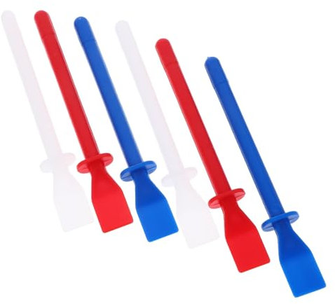 BESTonZON 12 Stk Klebebeschichtete Folie Leder Klebstoffauftragswerkzeug Wiederverwendbarer Kleber Leimspachtel Schmieren Klebestifte Silikon Handbuch Suite Copolymerisiert Pp