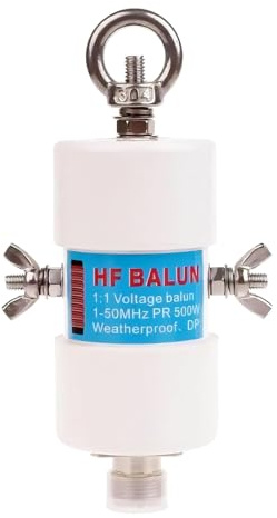 Kurzwellen-Radio-Balun-Antenne, 1:1, Balun-Spannung, 1-50 MHz, 500 Watt, Balun-Ham-Antenne mit UHF-Buchse (SO-239) Anschluss (wasserdichte DIY-Antenne)