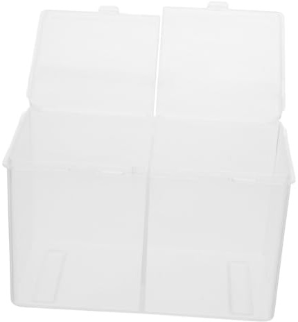 Veemoon 2 Piezas Caja de Almacenamiento para Algodón y Hisopos de Maquillaje de Unidades Transparentes Contenedor Práctico y Duradero para Cosméticos y Cuidado Personal