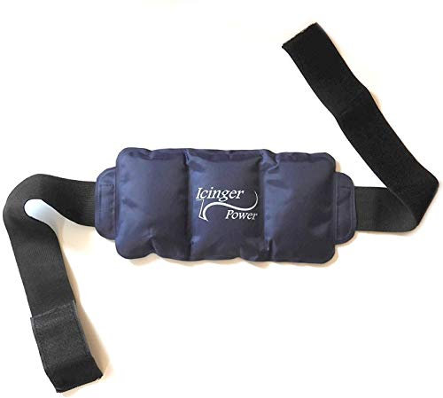 Poche De Gel Chaud Froid Avec Ceintures De Maintien - 350g - 24x12cm - Enveloppe Robuste En Nylon