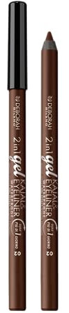 Deborah Lápiz Kajal Eyeliner 2 en 1 Gel Waterproof N° 02