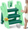 KIDIZ® Tritthocker für Kinder Trittleiter Klappbar mit 3 Stufen | Faltbarer Lern-Turm ab 18 Monaten bis 6 Jahren | Robust | Sicherer & Stabiler Trittschemel | Höhenverstellbar rutschfest Mint Grün