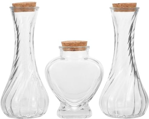 NUOBESTY Bottiglia Dei Desideri Bottiglie Alla Deriva Ornamento Cerimonia Della Sabbia Set Di Bottiglie Di Tavolo Di Sabbia Di Per Artigianato Fai Da Te 3 Pezzi