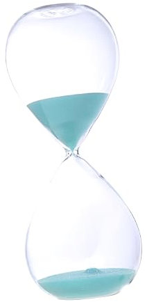 Cabilock Petit Sablier 30 Min - Minuteur Décoratif Moderne - Verre Incassable - Idéal pour Les Activités des Enfants