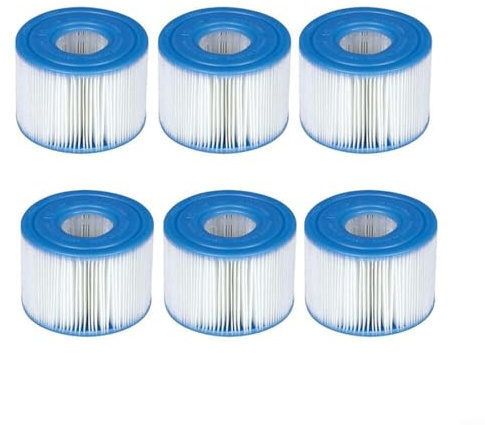 TONIXY Para Intex S1 29011E para cartucho de filtro de spa puro para piscinas, pieza de repuesto, captura eficiente de suciedad que prolonga la vida útil de la bomba (6 piezas)